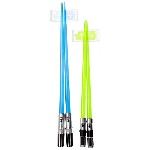 Star Wars Yoda and Luke Lightsaber Chopsticks Set